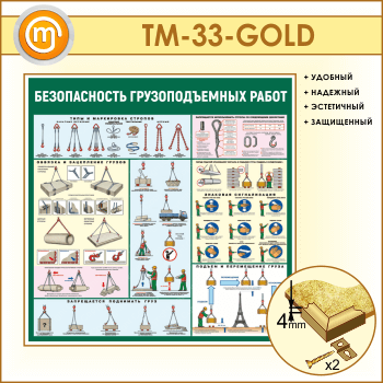 Стенд «Безопасность грузоподъемных работ» (TM-33-GOLD)