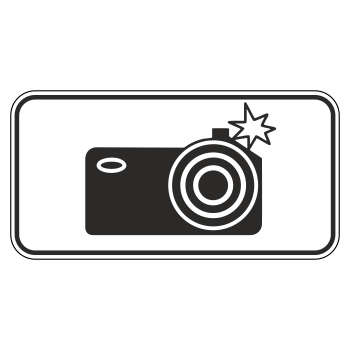 Дорожный знак 8.23 «Фотовидеофиксация» (металл 0,8 мм, III типоразмер: 450х900 мм, С/О пленка: тип А коммерческая)