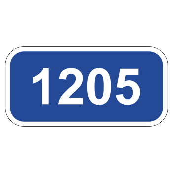 Дорожный знак 6.13 «Километровый знак» (металл 0,8 мм, III типоразмер: 350х450 мм, С/О пленка: тип А коммерческая)