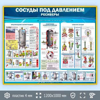 Стенд «Сосуды под давлением. Ресиверы» (TM-14.2-GOLD)